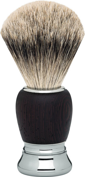 Erbe Scheerkwast Zilver Tip Wenge hout "Premium Design MILANO"