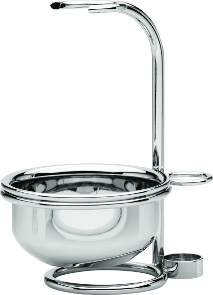 Erbe houder voor scheerset met zeepbakje glanzend, serie "Premium Design MILANO"