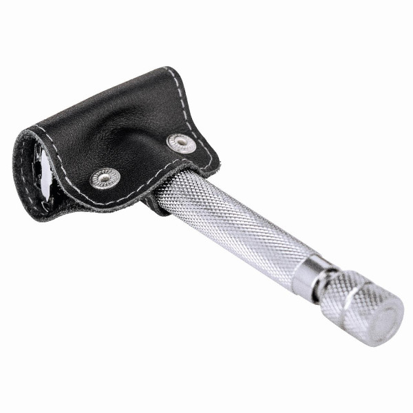 Beschermkap voor nat scheerapparaat leer zwart