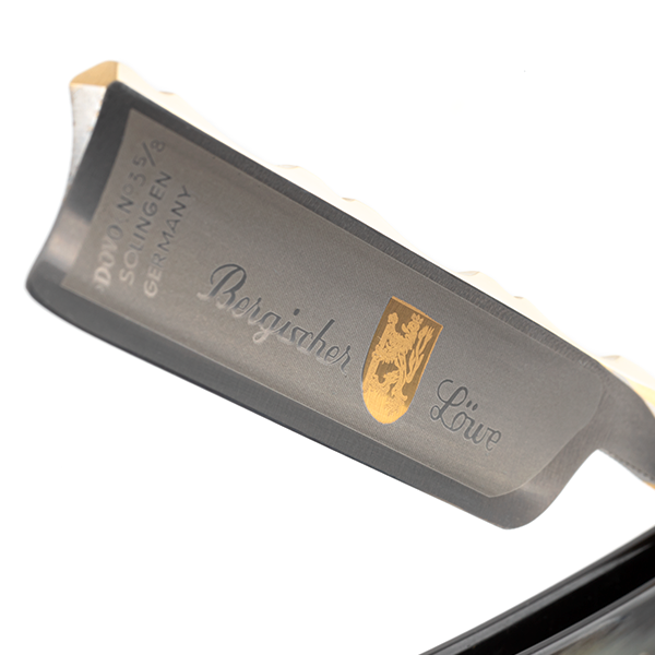 Rasoir droits 6/8" carbon | Bergischer Löwe Corne de buffle