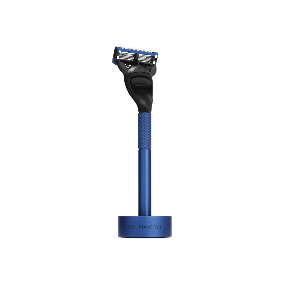 Generation blue Razor-Set Graphite | Set avec rasoir et stand