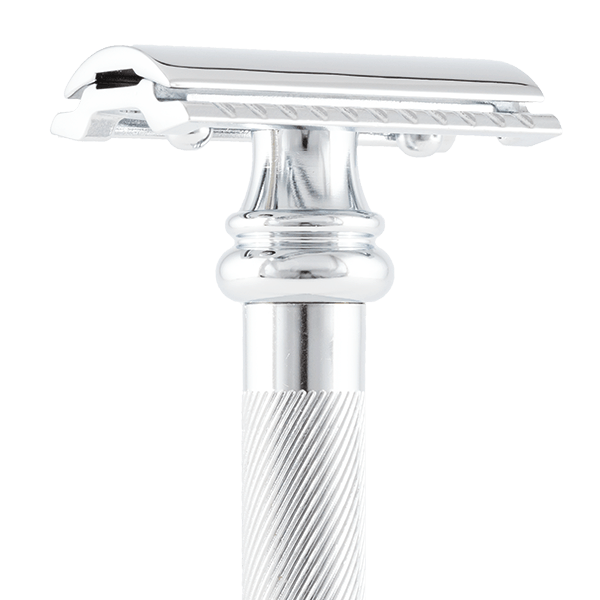Safety razor 38C BARBER POLE | lang handgreep | verchroomd