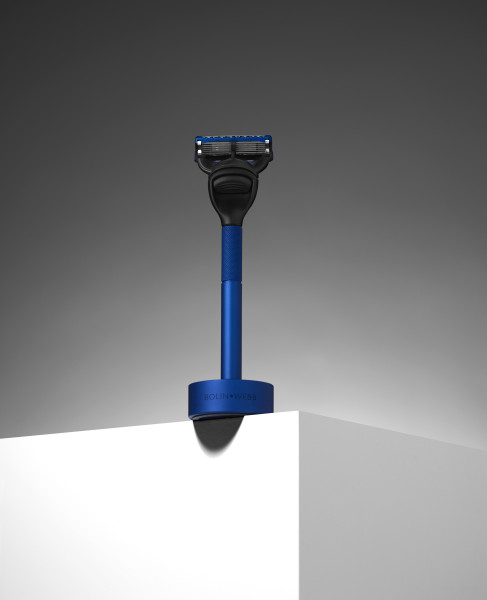 Generation blue Razor-Set Graphite | Set avec rasoir et stand