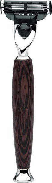 Rasoir | Gillette® Mach3® | Bois de wengé "Serie Premium Design MILANO"