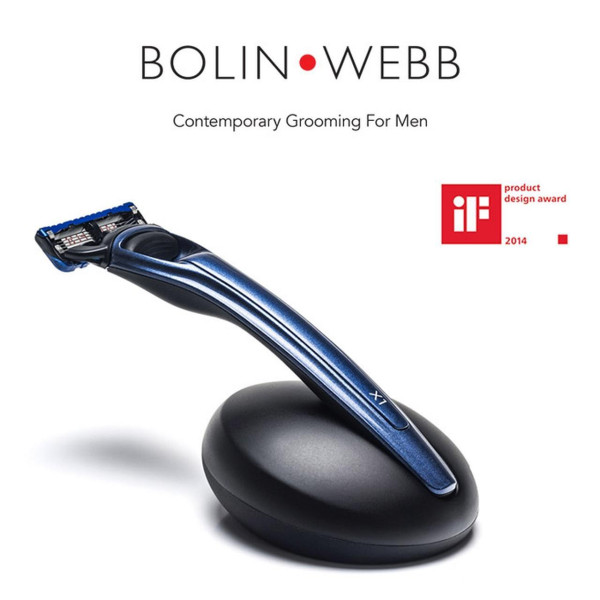 X1 Bleu océan serti de rasoirs et Stands