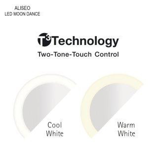 Aliseo LED Moon Dance wandspiegel met directe aansluiting (020758)