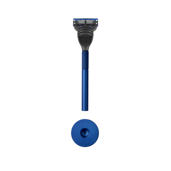 Generation blue Razor-Set Graphite | Set avec rasoir et stand