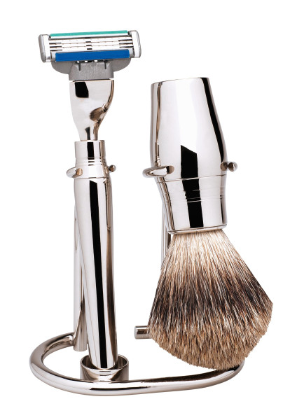 Scheerset | Gillette® Mach3®| hoogglans metaal 3 delen