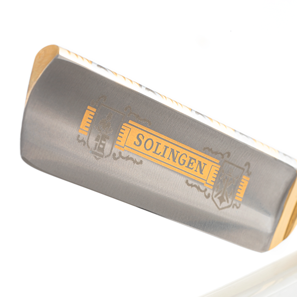 Razor droits 5/8" carbon | Solingen Acrylique de Nacre