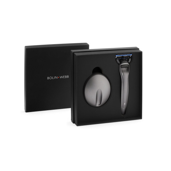 X1 Mat Graphite | Set met scheermes en houder